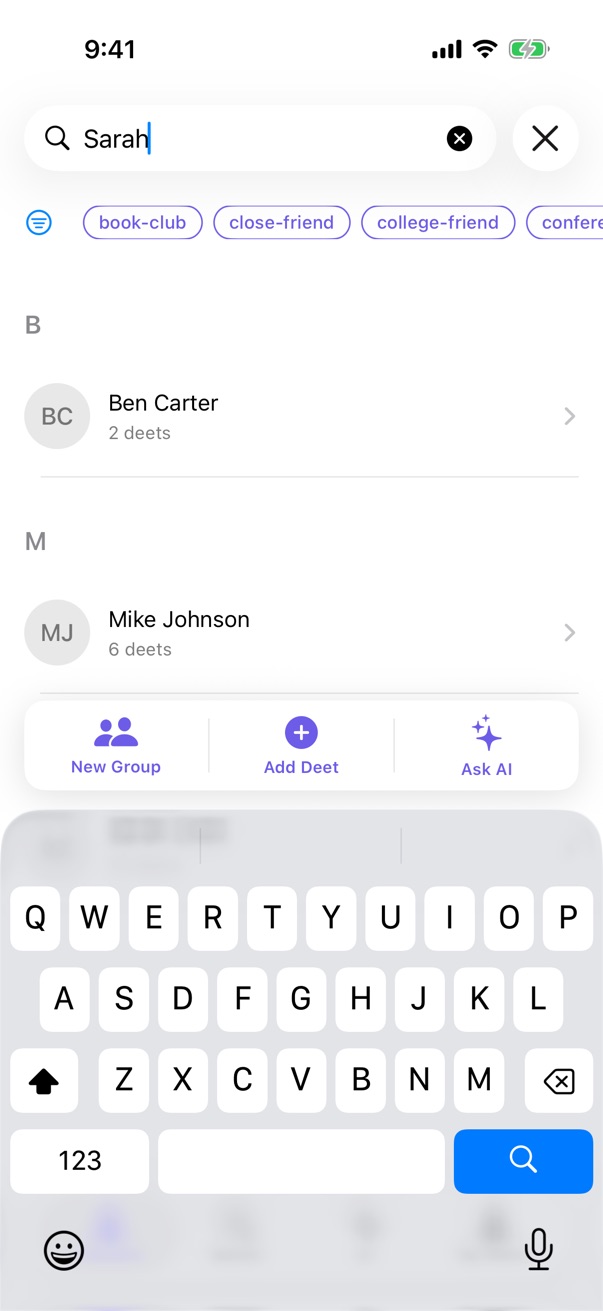 Search results
